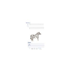 Imprimer la page d'écriture sur le zèbre