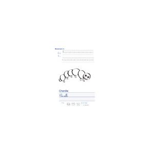 Imprimer la page d'écriture sur la chenille