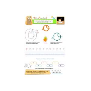 Apprendre à écrire le "O" de orange en minuscule