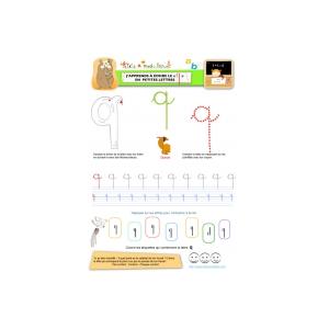 Apprendre à écrire le "q" de queue en minuscule