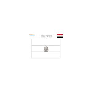 Coloriage drapeau Egypte