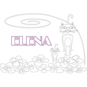coloriage Elena