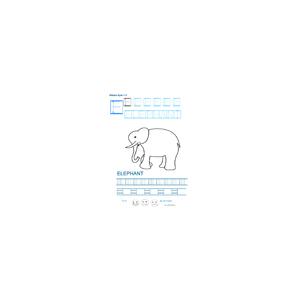 Imprimer la fiche graphisme sur E de ELEPHANT