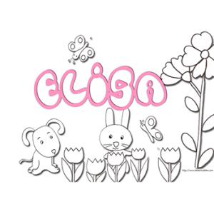 Coloriage Elisa