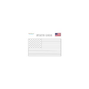 Coloriage drapeau des Etats-Unis