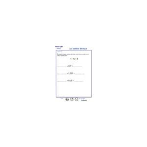 exercice 4 : encadrer des nombres décimaux 