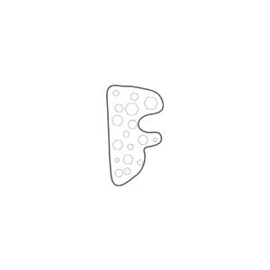 Colorie le F de l'alphabet