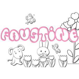 Coloriage Faustine