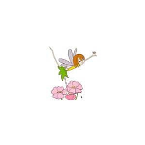Fée qui danse pour le gâteau de fée 