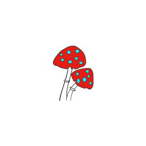 Les champignons pour le gâteau de fée 