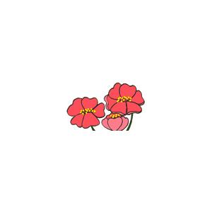 Imprimer les fleurs pour le gâteau de fée 