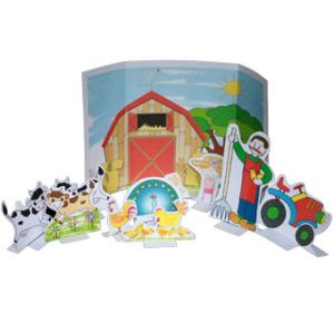 jeu ferme paper toy
