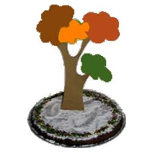 Décoration arbre pour gâteau
