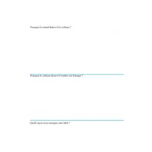Fiche de lecture sur le corbeau et le renard page 2