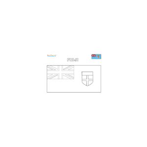 Coloriage du drapeau des Fidji