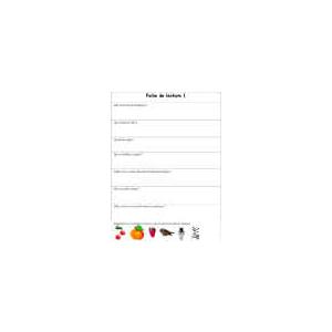 Fiches de lecture pour les enfants du cycle 2 