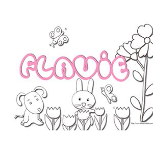 Coloriage Flavie