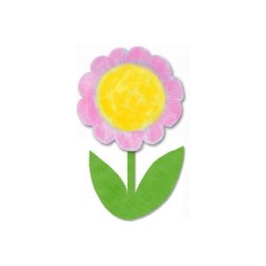 Fleur assiette en carton