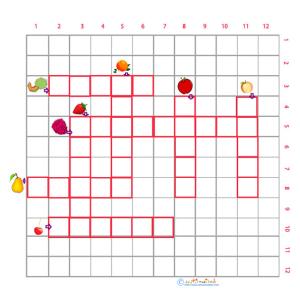 Imprimer une grille de mots croisés fruits cycle 2 grille 2
