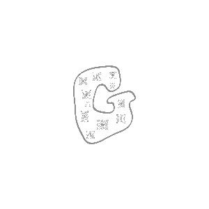 Colorie le G de l'alphabet