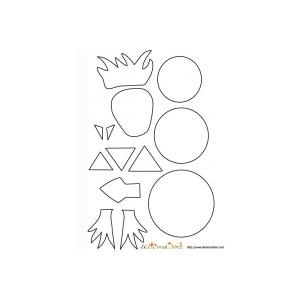 Gabarit des pieces pour le collage du dragon