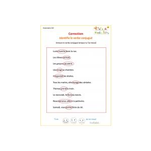 Exercice1 de grammaire CE2 : correction