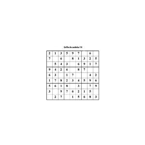 grille 10 de sudoku Primaire cycle 3 
