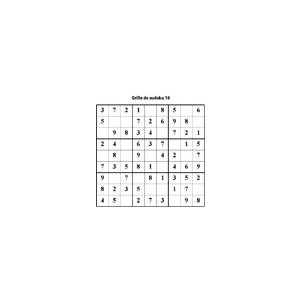 Grille 16 de sudoku Primaire cycle 3
