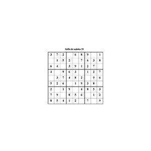 Grille 19 de sudoku cycle 2 du primaire