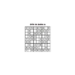 Grille 36 de sudoku Primaire cycle 3