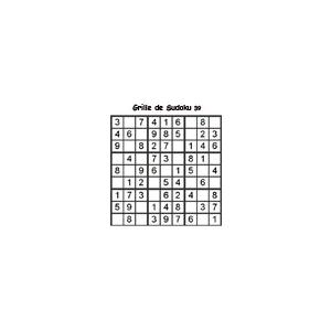 Grille 39 de sudoku Primaire cycle 3