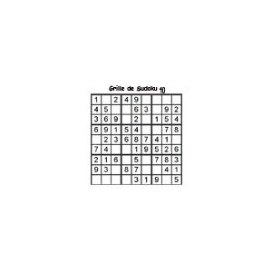 grille 40 de sudoku Primaire cycle 3