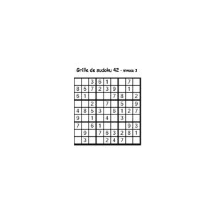 sudoku 42 de niveau 3