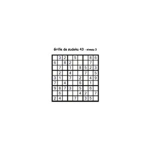 sudoku 43 de niveau 3