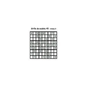 Sudoku 45 de niveau 3