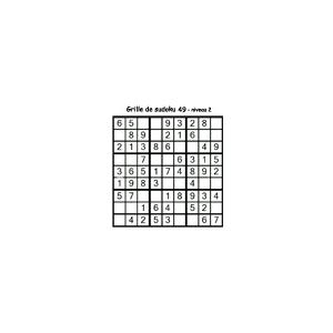 grille 49 de sudoku Primaire cycle 3