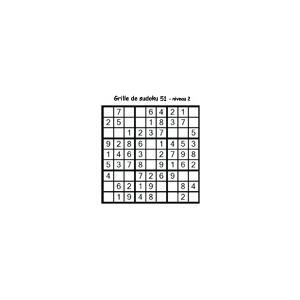 grille 51 de sudoku Primaire cycle 3