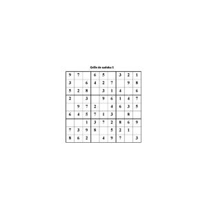 grille 5 de sudoku cycle 2 du primaire