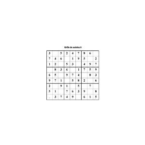 grille 6 de sudoku Primaire cycle 3