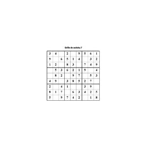 grille 7 de sudoku Primaire cycle 3