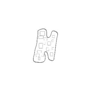 Colorie le H de l'alphabet