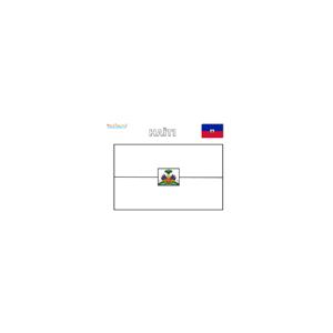 Coloriage du drapeau de Haïti