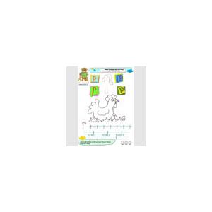P de poule pour l'imagier des minuscules