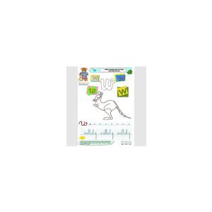 imagier en minuscules : Apprendre le w de wallaby