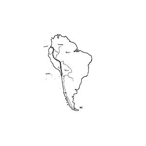carte d'Amérique du Sud 