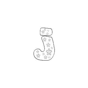 Colorie le J de l'alphabet