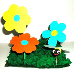 Jardin en papier pour les insectes