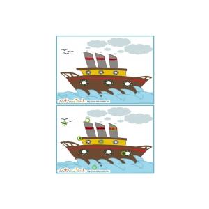 Solution du Jeu des erreurs: mer et bateau vapeur