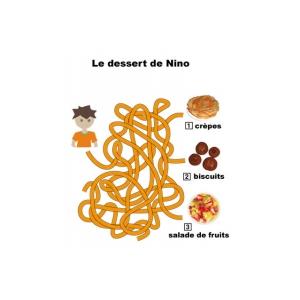 Jeux de labyrinthes sur les desserts