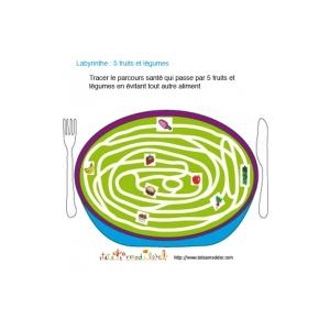 JeuX de labyrinthe fruits et légumes